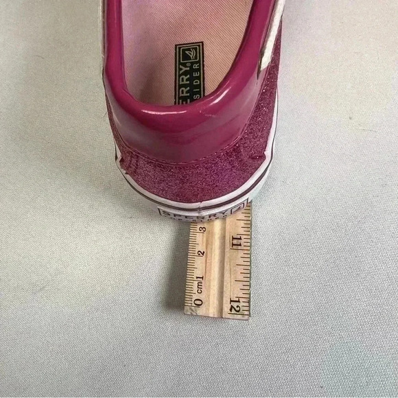 Sperry top-sider pink glitter boat shoes size 9.5 - Picture 9 of 10